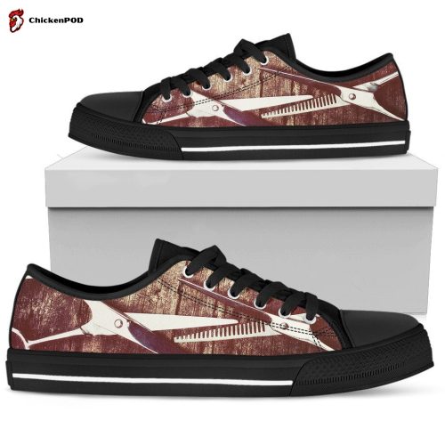 Hair Stylist Low Top Shoes Gift for Men Women..