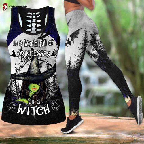 Halloween Tank top leggings In The World Full Of Princesses Be A Witch Combo Tank Top + Legging