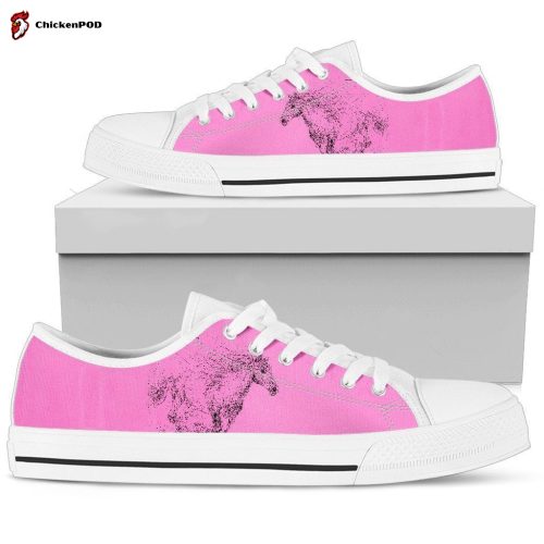 Horse Pink Women’s Low Top Shoes