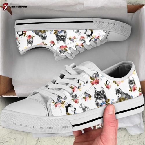 Husky white low top shoes MH080920