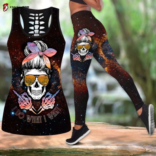 I Do What I Want Skull Combo Tank Top + LeggingLeggings