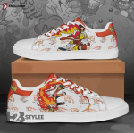 Infernape Fire Fighting Flame Pikachu Pokemon Anime Manga Low Top Canvas Shoes For Men Women