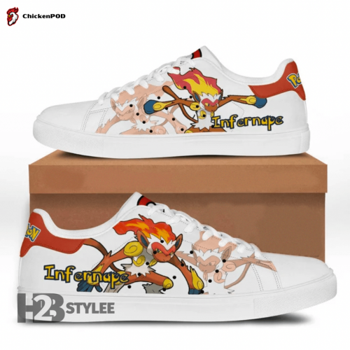 Infernape Fire Fighting Pokemon Anime Manga Low Top Canvas Shoes For Men Women