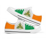 Irish Circle White Limited Low Top Shoes Gift for Men Women