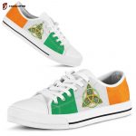 Irish Circle White Limited Low Top Shoes Gift for Men Women