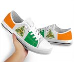 Irish Circle White Limited Low Top Shoes Gift for Men Women