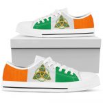 Irish Circle White Limited Low Top Shoes Gift for Men Women