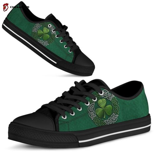 Irish Saint Patrick’s Day Shamrock Low Top Shoes Gift for Men Women