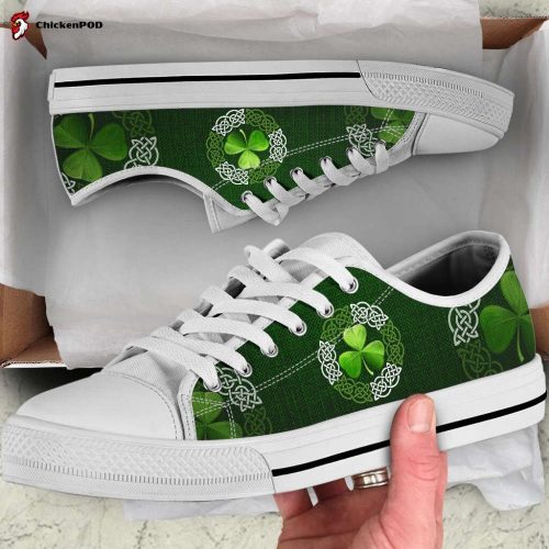 Irish Saint Patrick’s Day Shamrock Low Top Shoes Gift for Men Women