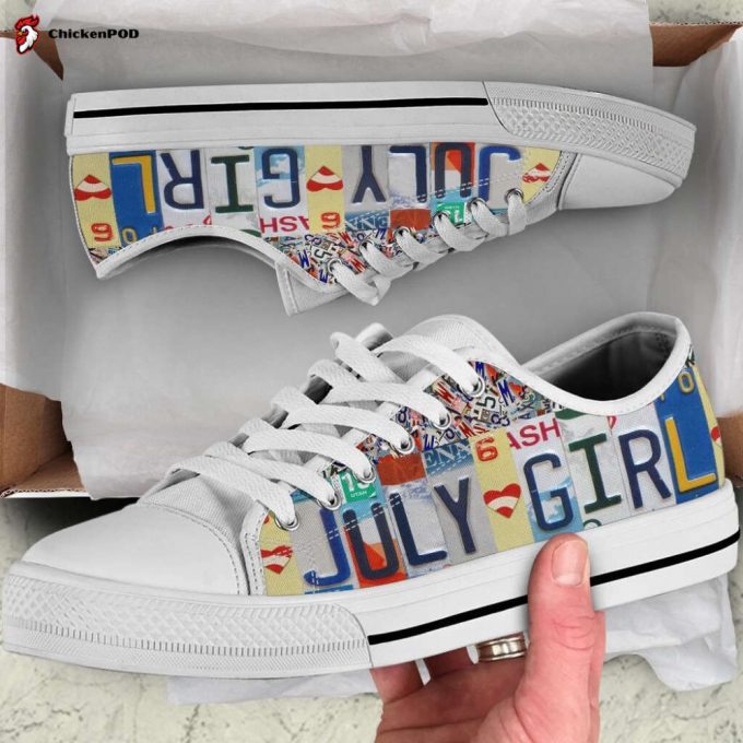 July Girl Low Top Shoes Gift For Men Women White