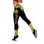 LeggingsApril Girl Sunshine Mixed With A Little Hurricane Combo Tank Top + Leggings