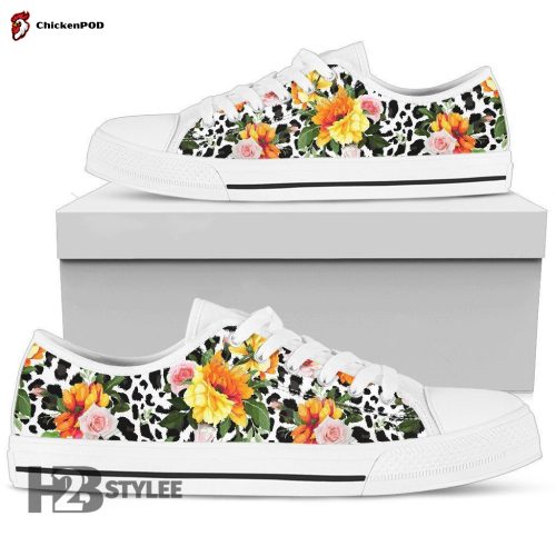 Colorful Tropical Palm Leaves Low Top Canvas Shoes For Men Women