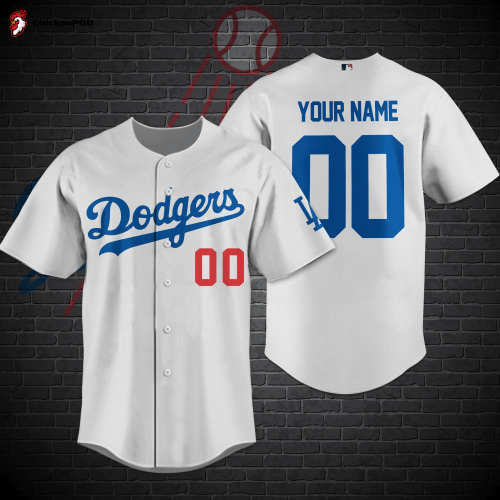 Los Angeles Dodgers MLB-Baseball Shirt Custom M-32339