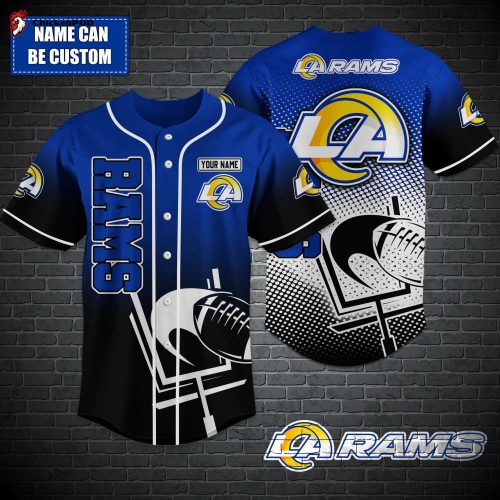 Los Angeles Rams NFL-Baseball shirt Custom T-44757