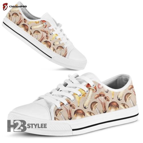 Honey Bee Flower Low Top Canvas Shoes For Men Women