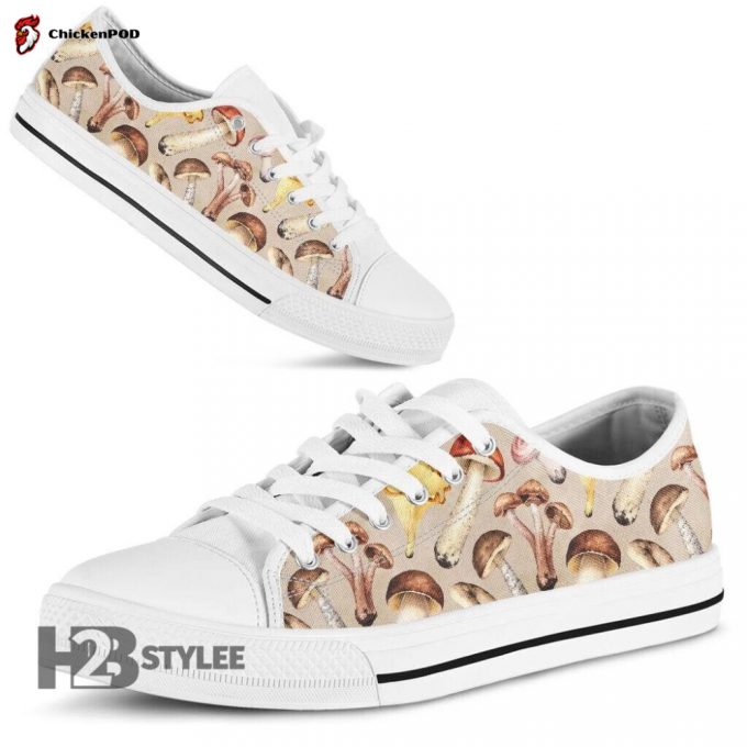 Lsd Mushroom Psychedelic Low Top Canvas Shoes For Men Women