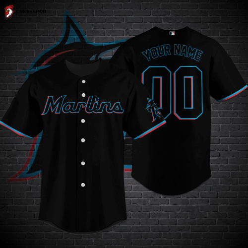 Miami Marlins MLB-Baseball Shirt Custom M-32339