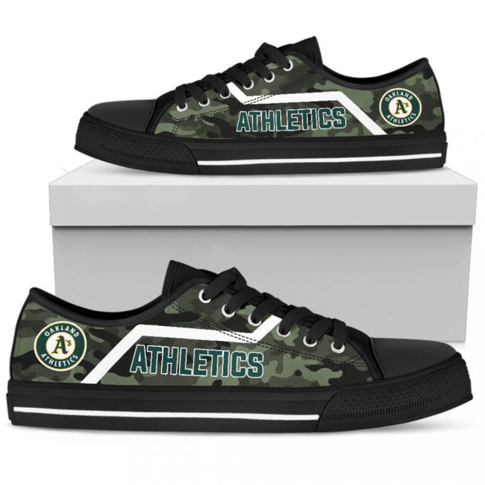 Mlb Oakland Athletics Camo Low Top Shoes