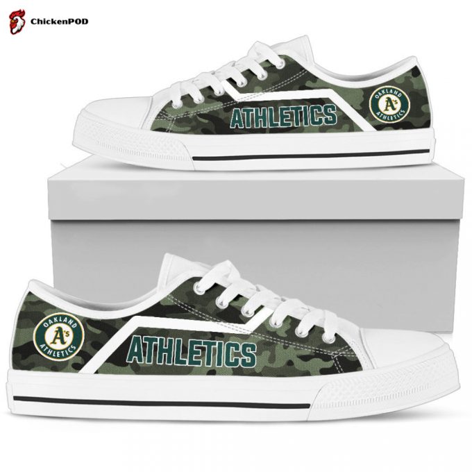 Mlb Oakland Athletics Camo Low Top Shoes