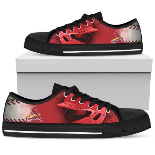 MLB St. Louis Cardinals Artistic Scratch Low Top Shoes