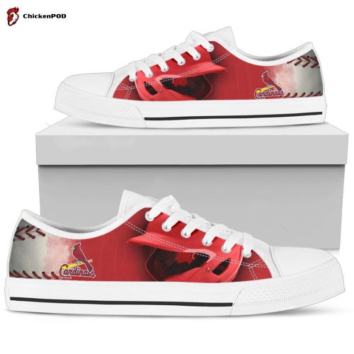 MLB St. Louis Cardinals Artistic Scratch Low Top Shoes