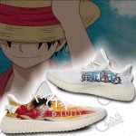 Monkey D Luffy Shoes One Piece Custom Anime Yeezy Sneaker For Fans