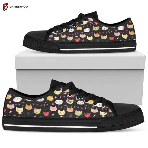 Multi-color Cats Women’s Low Top Shoes