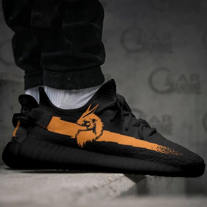 Naruto Kurama Mode Shoes Naruto Custom Anime Yeezy Sneaker For Fans