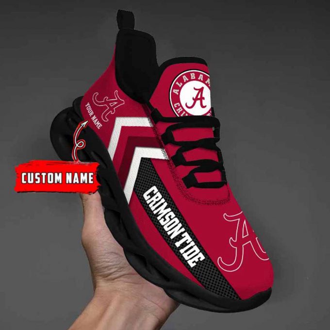 Ncaa Alabama Crimson Tide Custom Name Max Soul Shoes Chunky Sneakers