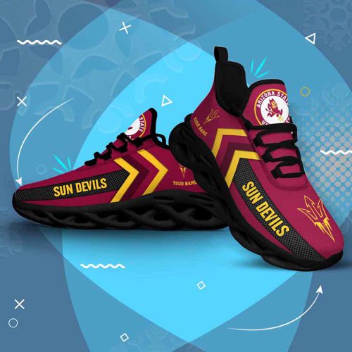 Ncaa Arizona State Sun Devils Custom Name Max Soul Shoes Chunky Sneakers