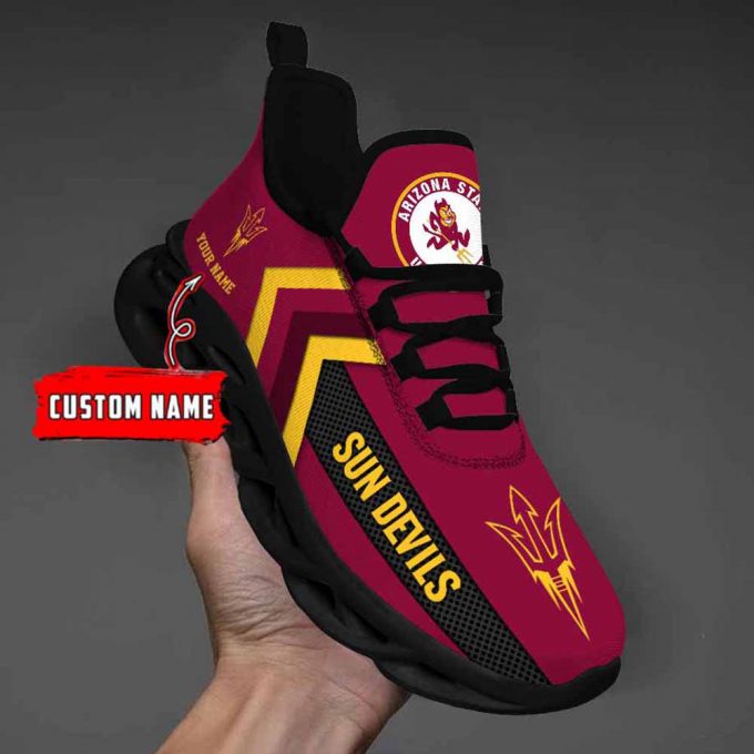 Ncaa Arizona State Sun Devils Custom Name Max Soul Shoes Chunky Sneakers