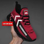 Ncaa Arkansas Razorbacks Custom Name Max Soul Shoes Chunky Sneakers