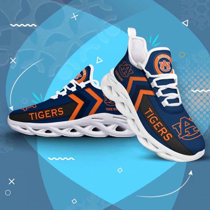 Ncaa Auburn Tigers Custom Name Max Soul Shoes Chunky Sneakers