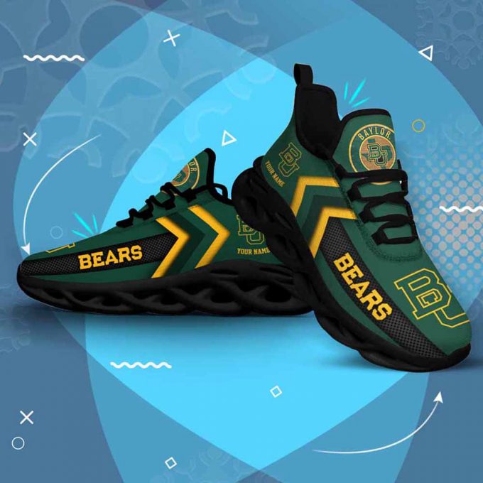 Ncaa Baylor Bears Custom Name Max Soul Shoes Chunky Sneakers