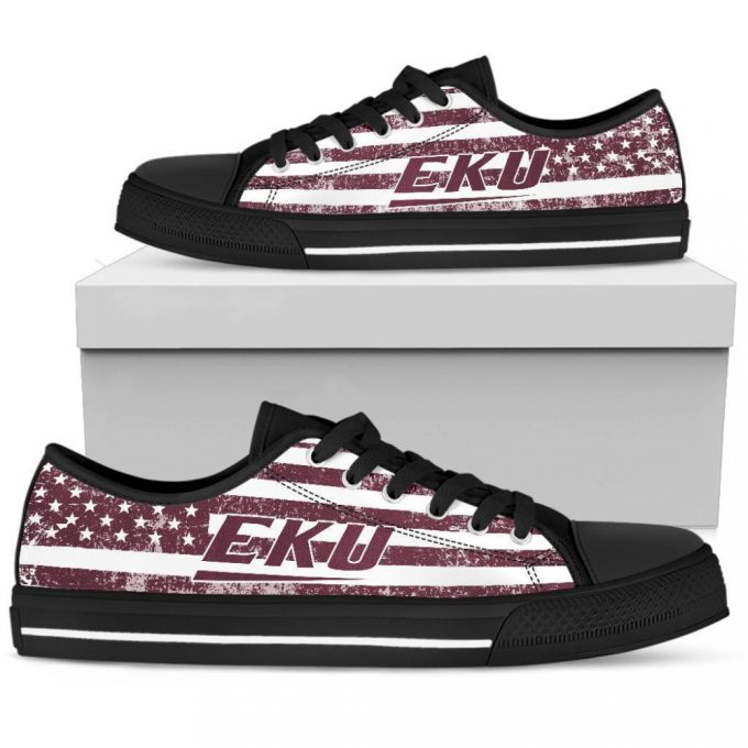 Ncaa Eastern Kentucky Colonels Low Top Shoes