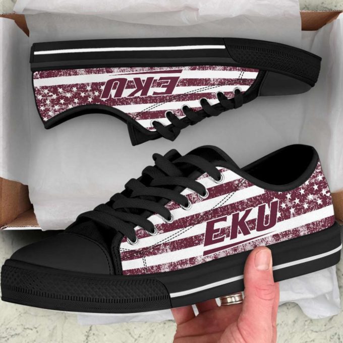 Ncaa Eastern Kentucky Colonels Low Top Shoes