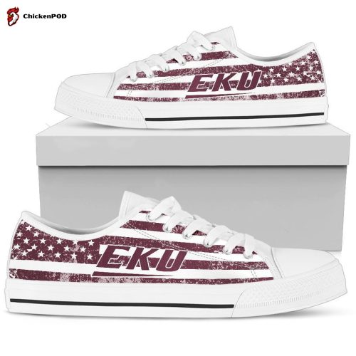 NCAA Eastern Kentucky Colonels Low Top Shoes