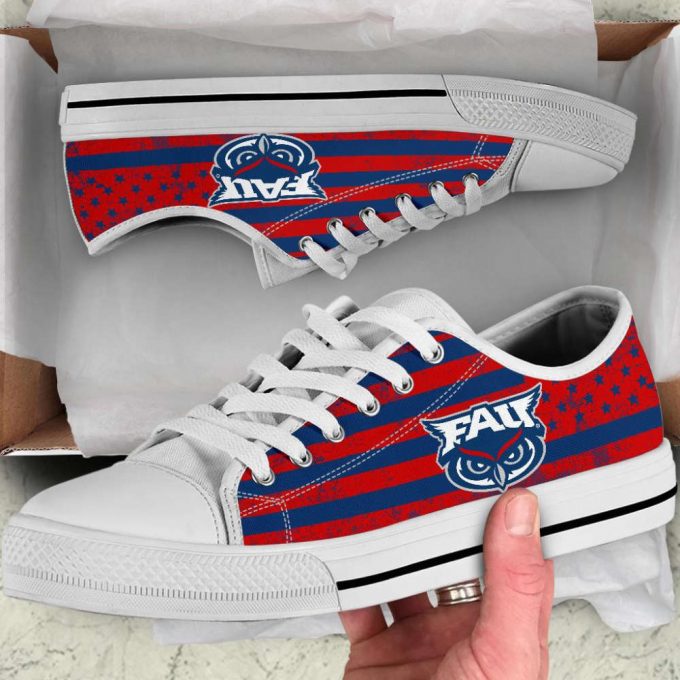 Ncaa Florida Atlantic Owls Low Top Shoes