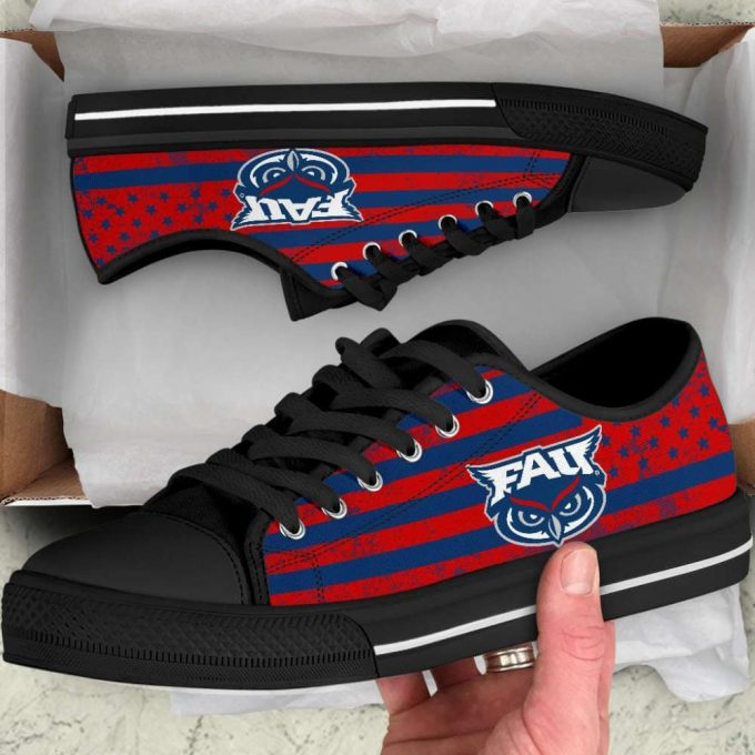 Ncaa Florida Atlantic Owls Low Top Shoes