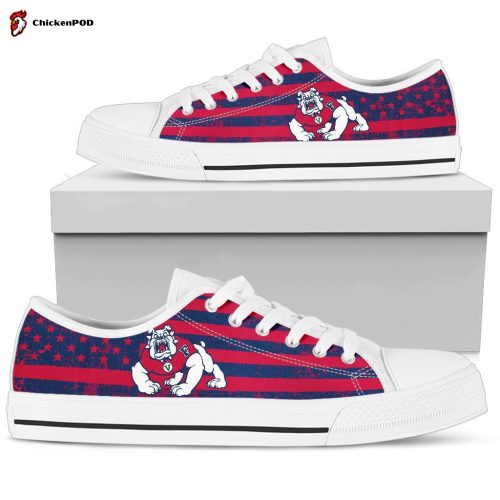 NCAA Fresno State Bulldogs Low Top Shoes