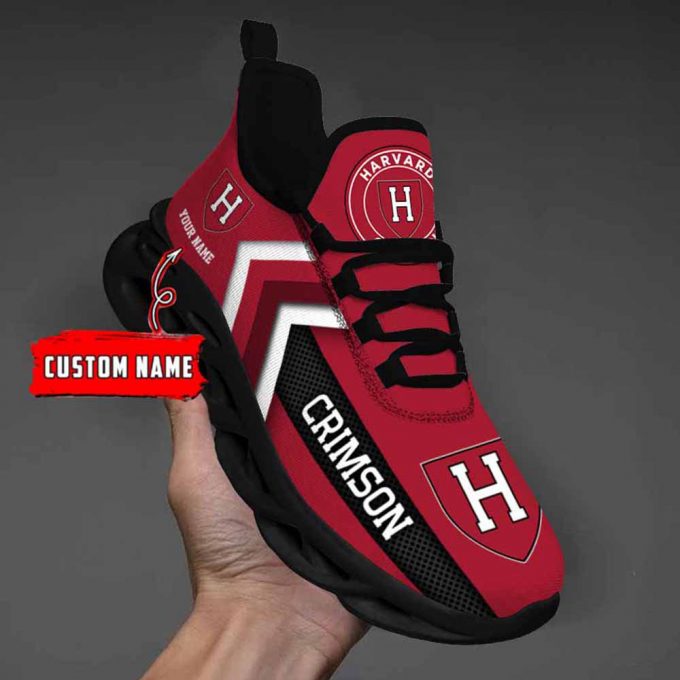 Ncaa Harvard Crimson Custom Name Max Soul Shoes Chunky Sneakers