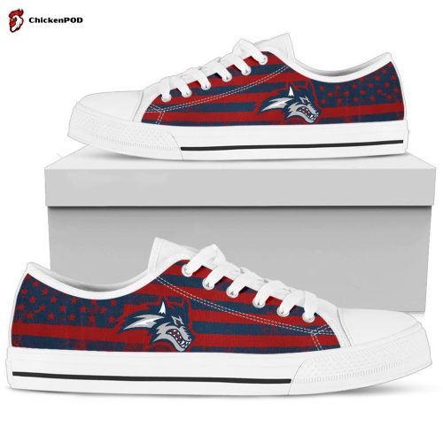 NCAA Stony Brook Seawolves Low Top Shoes