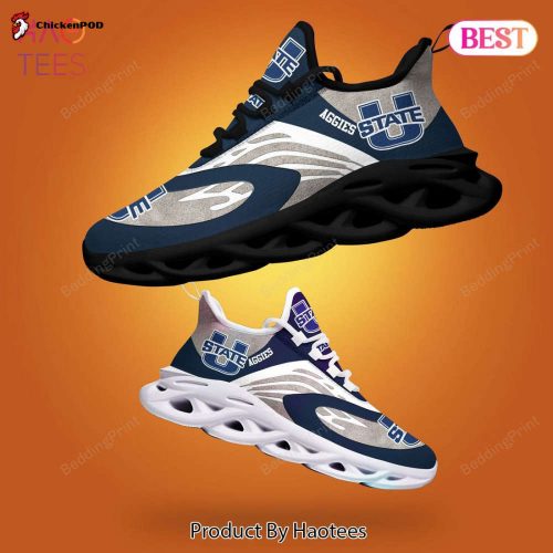 NCAA Utah State Aggies Grey Mix Blue Max Soul Shoes