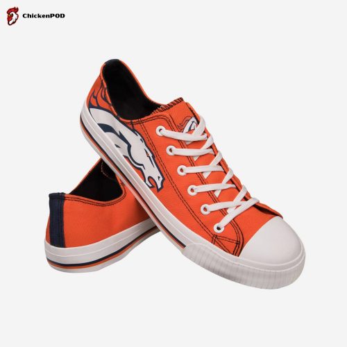 NFL Denver Broncos Orange Low Top Shoes