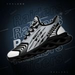 NFL Las Vegas Raiders Silver Black Max Soul Shoes V2