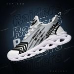 NFL Las Vegas Raiders Silver Black Max Soul Shoes V2