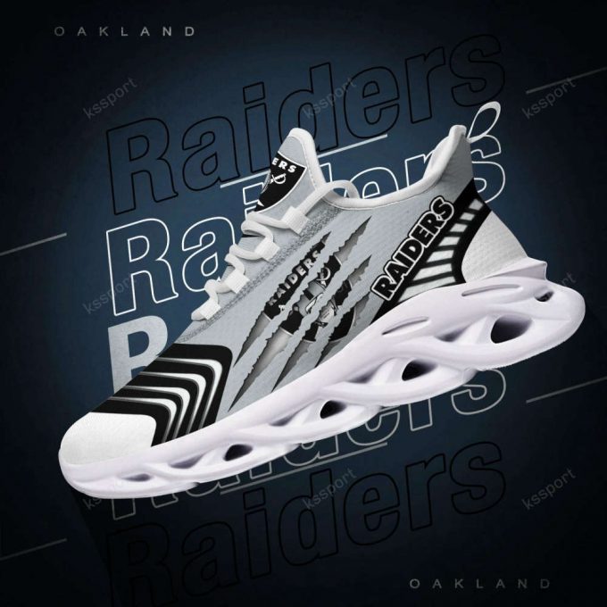 Nfl Las Vegas Raiders Silver Black Max Soul Shoes V2