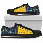 NFL Los Angeles Chargers Gold Blue Low Top Shoes