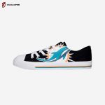 NFL Miami Dolphins Black Low Top Shoes