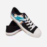 NFL Miami Dolphins Black Low Top Shoes